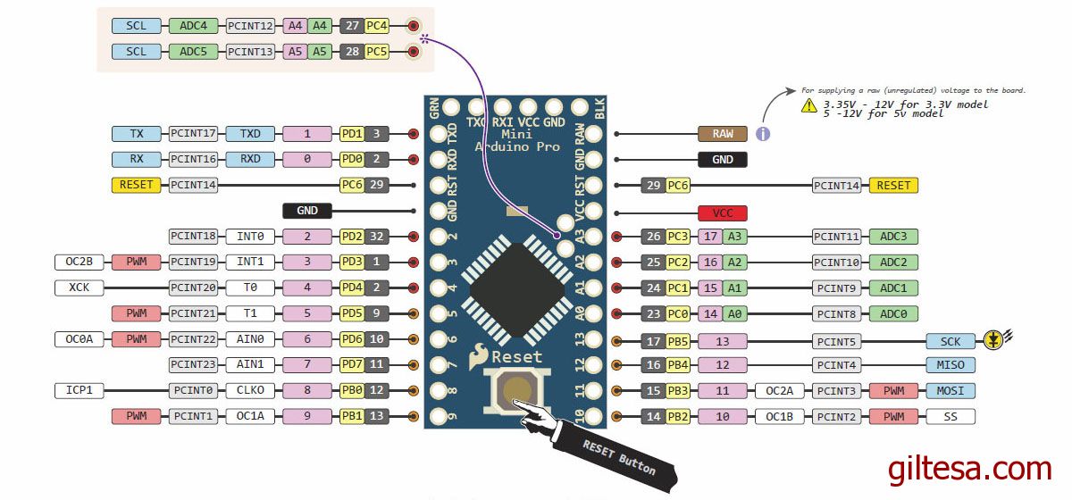 32u4 arduino схема